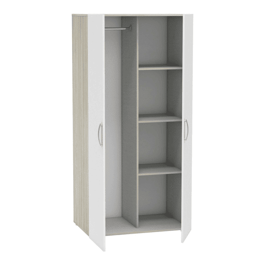 Guarda-roupa 2 Portas Cabideiro em Madeira Nobilitada