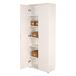 Armario Multiuso 2 Puertas 5 Estantes en Madera Nobilitada 70 Armario Multiuso 2 Puertas 5 Estantes en Madera Nobilitada 70 Blanco