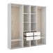 Armario Grande con 4 Cajones de Madera Nobilitada Armario Grande con 4 Cajones de Madera Nobilitada Blanco