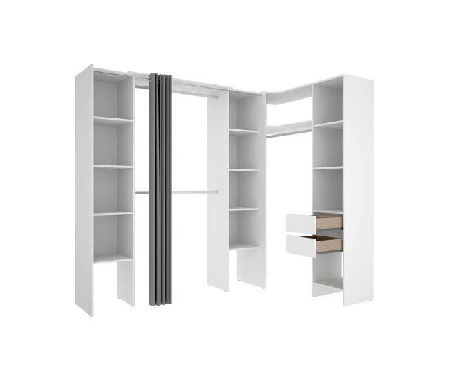 Armario grande 2 cajones en madera noble