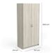 Armario Multiusos 2 Puertas 5 Estantes en Madera Aglomerada Armario Multiusos 2 Puertas 5 Estantes en Madera Aglomerada Roble