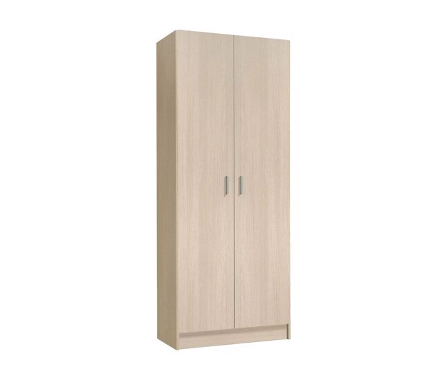 Armario multiuso 2 puertas 3 estantes de madera aglomerada