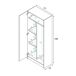 Armario Multiuso 2 Puertas 3 Estantes de Madera Aglomerada 73 Armario Multiuso 2 Puertas 3 Estantes de Madera Aglomerada 73 Marrón