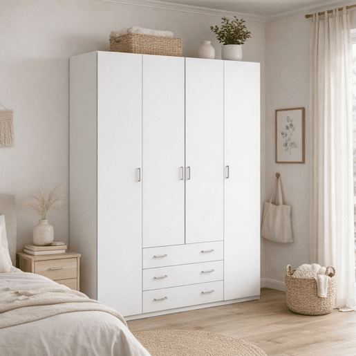 Guarda-Roupa Grande 9 Prateleiras em Madeira Nobilitada