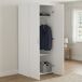Armario 2 Puertas Perchero en Madera Melaminada 78 Armario 2 Puertas Perchero en Madera Melaminada 78 Blanco