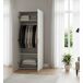 Armario 2 Puertas Perchero en Madera Melaminada 78 Armario 2 Puertas Perchero en Madera Melaminada 78 Blanco