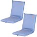 Aktive- Pack 2 asientos playa asiento bajo Aktive- Pack 2 asientos playa asiento bajo Blanco/ Azul