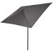 Aktive - Parasol terraza rectangular poliéster 4 varillas Aktive - Parasol terraza rectangular poliéster 4 varillas Gris