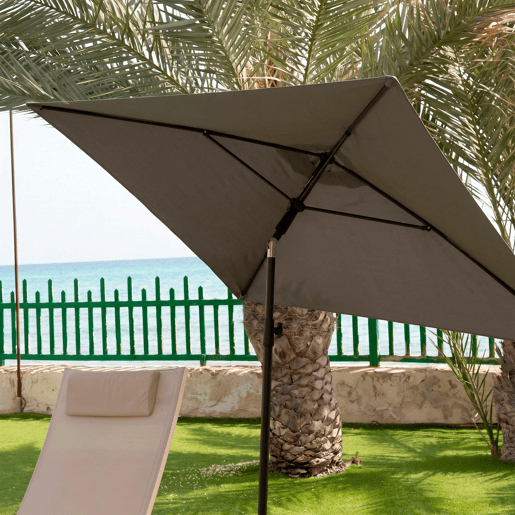Aktive Guarda-sol retangular 180x145 cm cinza Aktive Guarda-sol retangular 180x145 cm cinza
