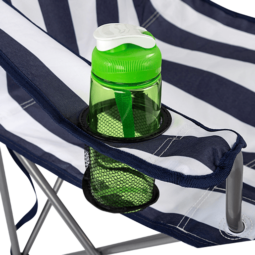 Aktive Conjunto de 2 cadeiras altas de camping listradas, 45x47x82 cm Aktive Conjunto de 2 cadeiras altas de camping listradas, 45x47x82 cm