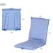 Aktive - Asiento playa plegable aluminio 4 posiciones bolsillo Aktive - Asiento playa plegable aluminio 4 posiciones bolsillo Blanco/ Azul