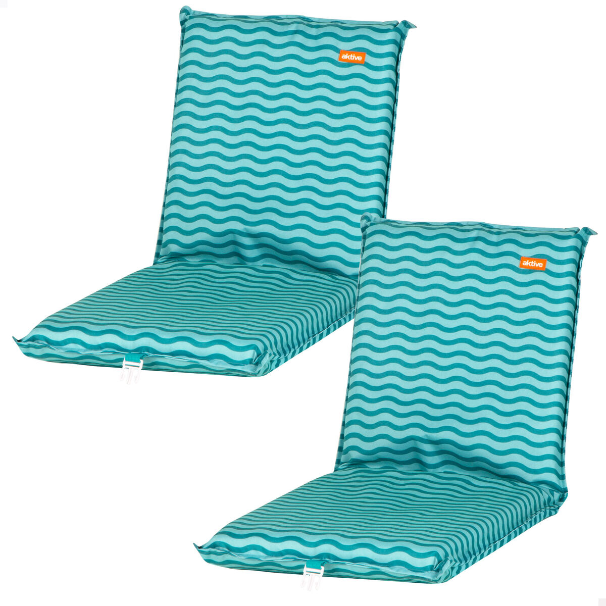 Aktive- Pack 2 asientos playa asiento bajo Turquesa