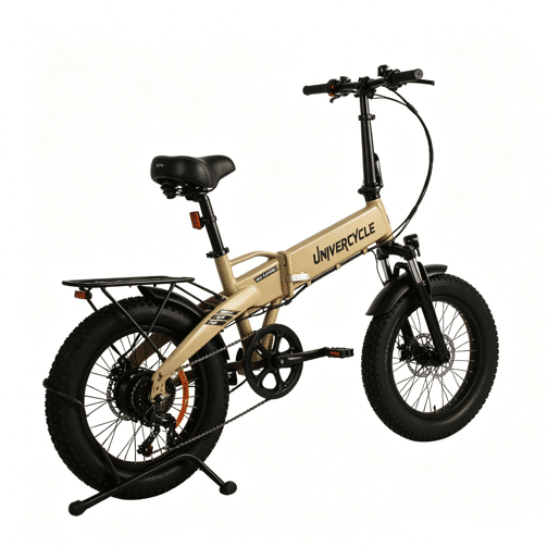 UNIVERCYCLE B1 Bicicletas eléctricas Bateria 48V13Ah 20 Polegadas Pneus Travão a disco hidráulico - Cáqui UNIVERCYCLE B1 Bicicletas eléctricas Bateria 48V13Ah 20 Polegadas Pneus Travão a disco hidráulico - Cáqui