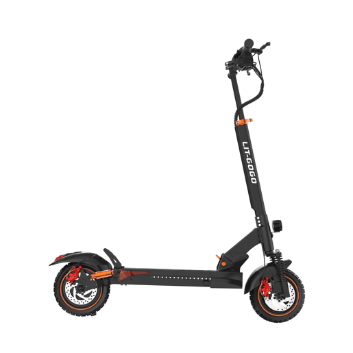 SUMEIDE LIT-M4 Patinete Elétrico Bateria 48V13AH, Freios a Disco, Design Dobrável - Laranja