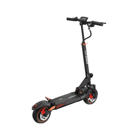 SUMEIDE LIT-M4 Patinete Elétrico Bateria 48V13AH, Freios a Disco, Design Dobrável - Laranja