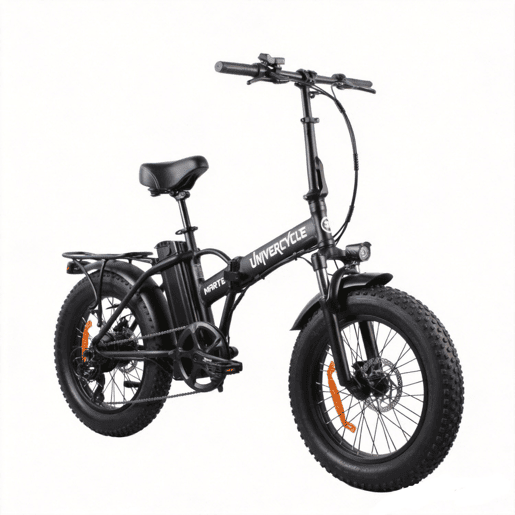 UNIVERCYCLE B3 Bicicletas eléctricas Bateria 48V13Ah 20 Polegadas Pneus Travão a disco hidráulico - Preto