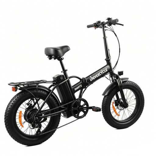 UNIVERCYCLE B3 Bicicletas eléctricas Bateria 48V13Ah 20 Polegadas Pneus Travão a disco hidráulico - Preto