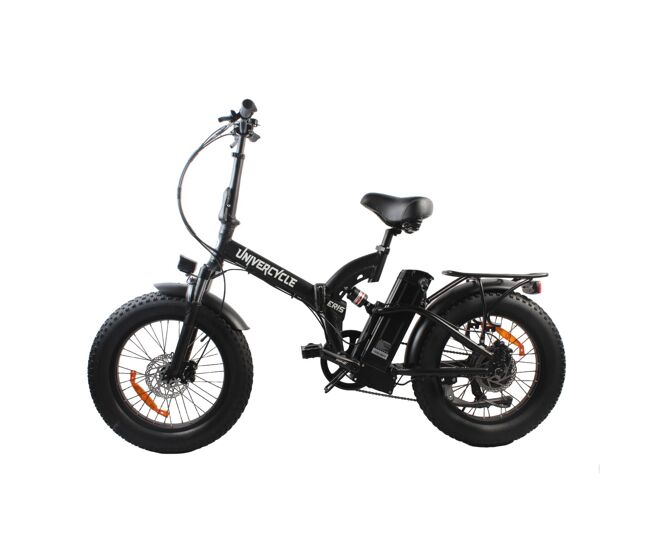 Univercycle b4 bicicletas eléctricas - batería 48v13ah 20 pulgada neumáticos freno de disco hidráulico - negro