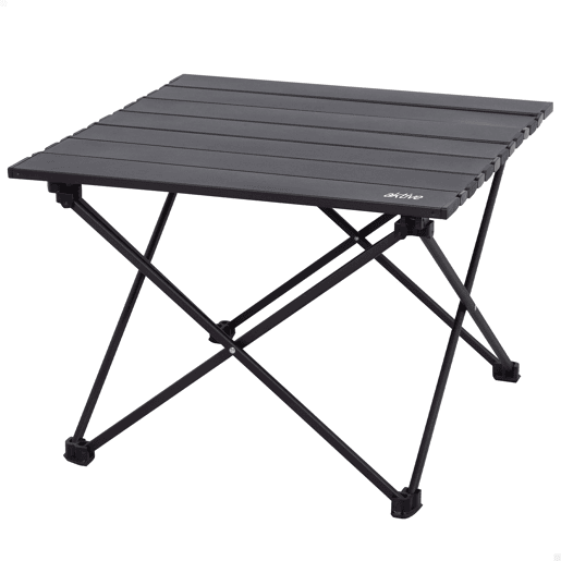Aktive Camping Mesa dobrável para camping com mecanismo anti-tombamento 43x40x31 cm