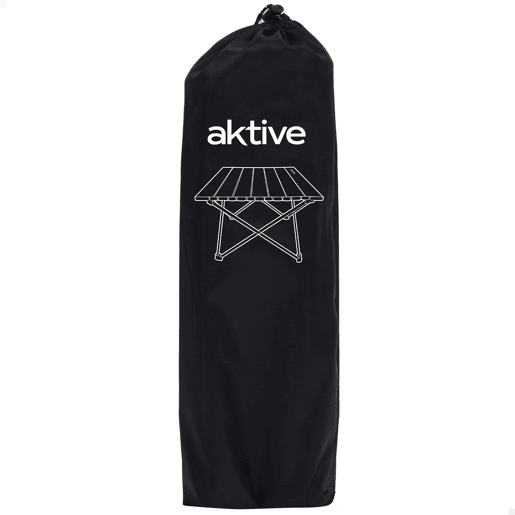 Aktive Camping Mesa dobrável para camping com mecanismo anti-tombamento 43x40x31 cm