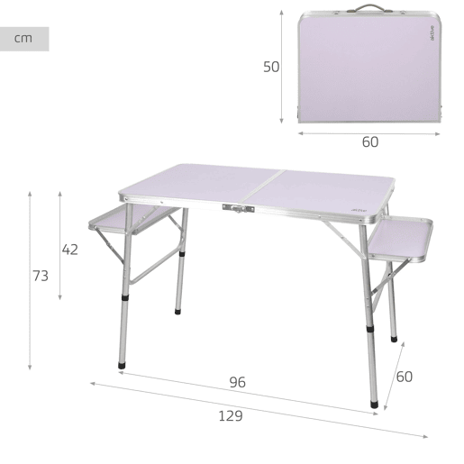 Aktive Mesa dobrável com altura ajustável