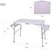 Aktive - Mesa plegable camping aluminio Aktive - Mesa plegable camping aluminio Blanco
