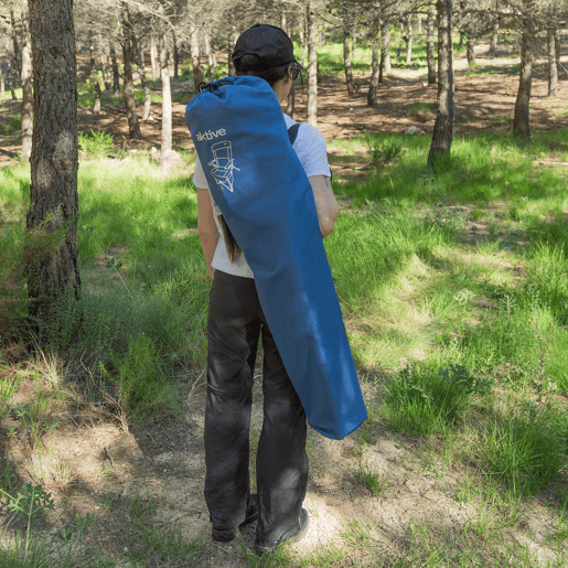 Aktive Pack 2 cadeiras altas de camping 54x80x103 cm com bolsos