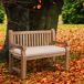 Banco de jardín - Daxon - Madera 120x61 Banco de jardín - Daxon - Madera 120x61 Crema