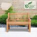 Banco de jardín - Daxon - Madera 120x61 Banco de jardín - Daxon - Madera 120x61 Crema