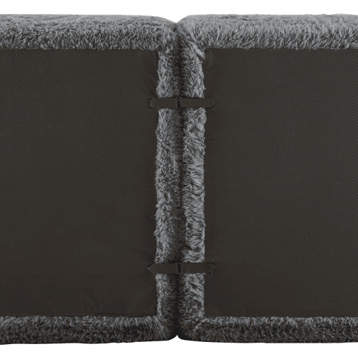 Sofá Modular em Tecido de Peluche u2014 Sem Necessidade de Montagem (RIFTINFINITE)