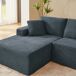 Sofá esquinero de 3 plazas MOMENTUMONYX Sofá esquinero de 3 plazas MOMENTUMONYX Gris