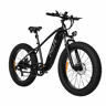 Pixar SPACE1 48V 20Ah 26*4 Bicicleta Elétrica Preta Freio a Disco