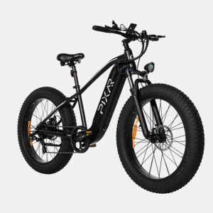 Pixar SPACE1 48V 20Ah 26*4 Bicicleta Elétrica Preta Freio a Disco
