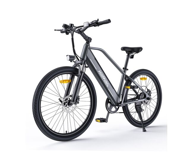Hillmiles miletrail 1 bicicletas eléctricas - batería 36v13ah 26 pulgada neumáticos frenos hidráulicos - gris