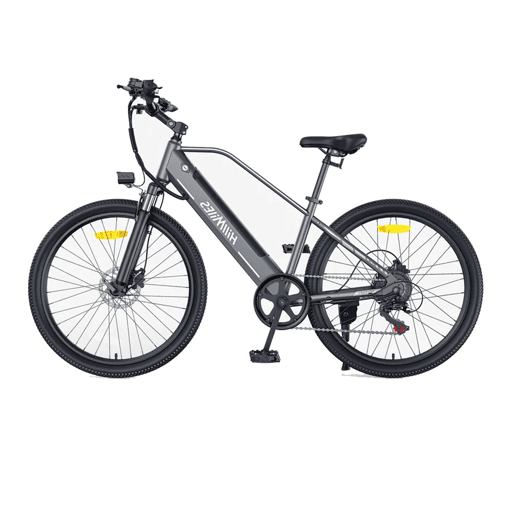HillMiles MileTrail 1 Bicicletas eléctricas - Bateria 36V13Ah 26 Polegadas Pneus Travões hidráulicos - Cinza