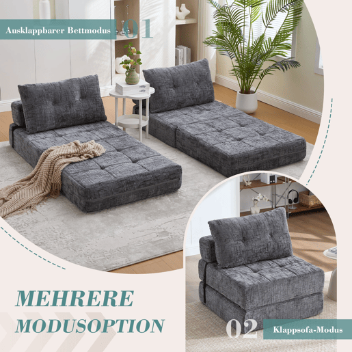 Poltrona-Cama Dobrável com Almofadas QUASARREX