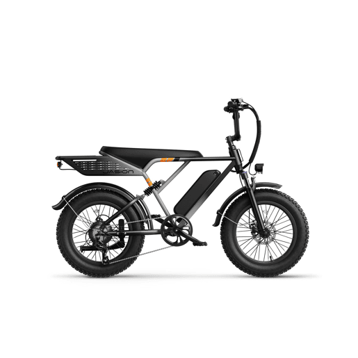 Bicicleta Elétrica JASION RetroVolt - 48V12.5AH Pneus De 20 Polegadas Travões Mecânicos - Prata Degradê Bicicleta Elétrica JASION RetroVolt - 48V12.5AH Pneus De 20 Polegadas Travões Mecânicos - Prata Degradê