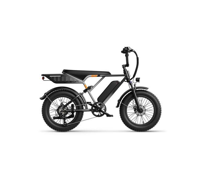 Jasion retrovolt e-bike - neumáticos de 20 batería 48v12.5ah frenos mecánicos - plata degradado