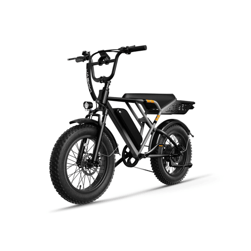 Bicicleta Elétrica JASION RetroVolt - 48V12.5AH Pneus De 20 Polegadas Travões Mecânicos - Prata Degradê Bicicleta Elétrica JASION RetroVolt - 48V12.5AH Pneus De 20 Polegadas Travões Mecânicos - Prata Degradê