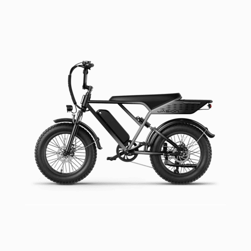 Bicicleta Elétrica JASION RetroVolt - 48V12.5AH Pneus De 20 Polegadas Travões Mecânicos - Prata Degradê Bicicleta Elétrica JASION RetroVolt - 48V12.5AH Pneus De 20 Polegadas Travões Mecânicos - Prata Degradê