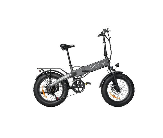 Pixar star1 48v 15ah 20x4 bicicleta eléctrica gris freno de disco