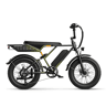 Bicicleta Elétrica JASION RetroVolt - 48V12.5AH Pneus De 20 Polegadas Travões Mecânicos - Verde