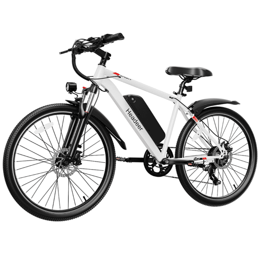 Bicicleta Elétrica HEADEER BK1350 - Bateria 48V13.5AH 26 Travão A Disco - Branco Bicicleta Elétrica HEADEER BK1350 - Bateria 48V13.5AH 26 Travão A Disco - Branco