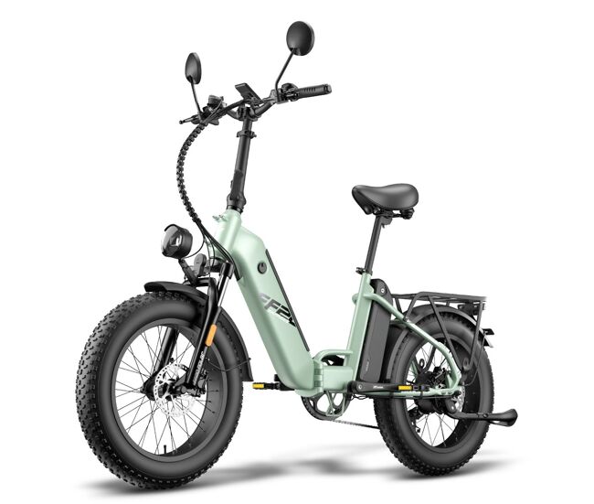 Bicicleta eléctrica fafrees ff20 polar - batería 48v13.4*2ah 20" frenos de disco hidráulicos - verde