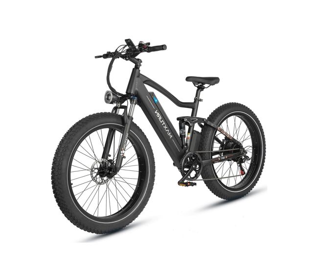 Maxturn mx1 e-bike batería 48v13ah, neumáticos 26x4, frenos hidráulicos, negro, bicicleta eléctrica para ciudad y montaña.