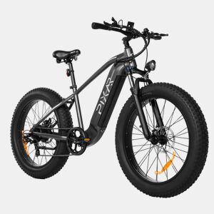 Pixar SPACE1 48V 20Ah 26*4 Bicicleta Elétrica Cinza Freio a Disco