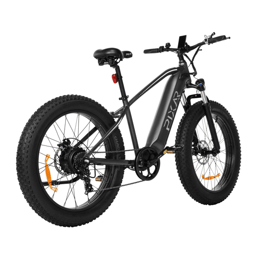 Pixar SPACE1 48V 20Ah 26*4 Bicicleta Elétrica Cinza Freio a Disco