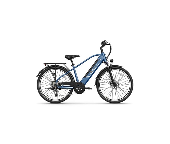 E-bike jasion eb5 roamer -batería 48v10ah neumáticos de 26 pulgadas frenos mecánicos de disco - azul