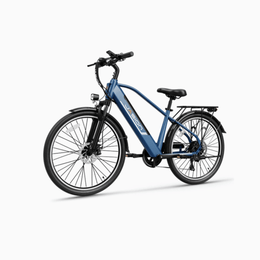 Bicicleta Elétrica JASION EB5 Roamer - Bateria 48V10AH Pneus De 26 Polegadas Travões De Disco Mecânicos - Azul