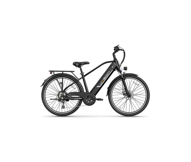 E-bike jasion eb5 roamer - batería 48v10ah neumáticos de 26 pulgadas frenos mecánicos de disco - negro